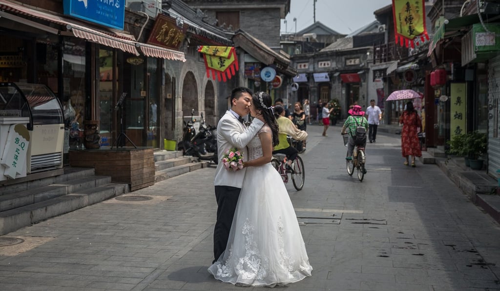 Married couples in China are more likely to feel financially secure, according to research. Photo: EPA