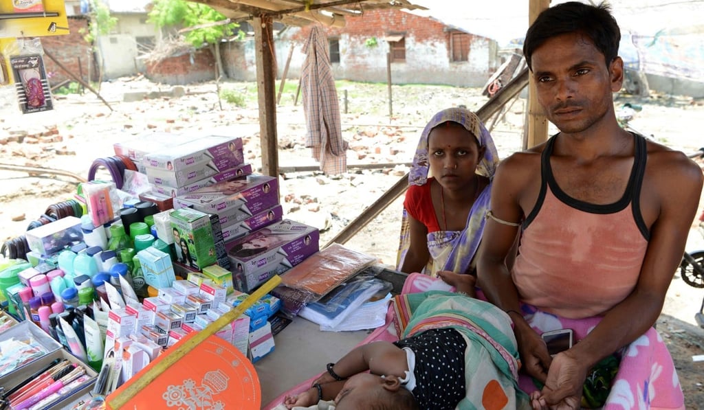 Cosmetics shopkeeper Shyam Sah. Photo: AFP