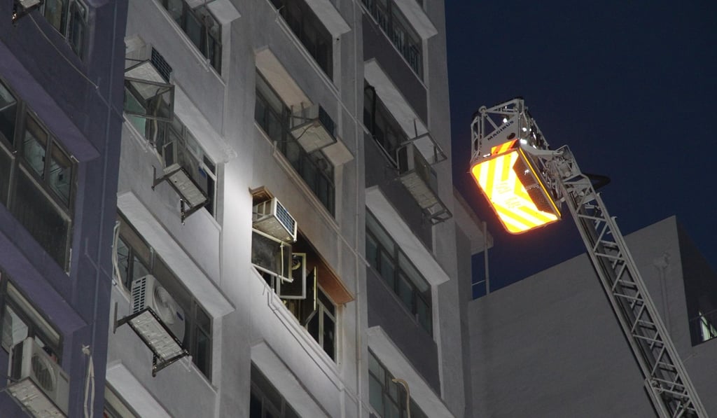 Police and other authorities were investigating the fire that broke out on Saturday. Photo: Apple Daily