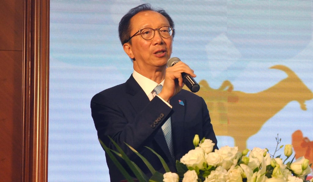 Former finance chief Antony Leung outlines his plans in the medical field. Photo: Elizabeth Cheung