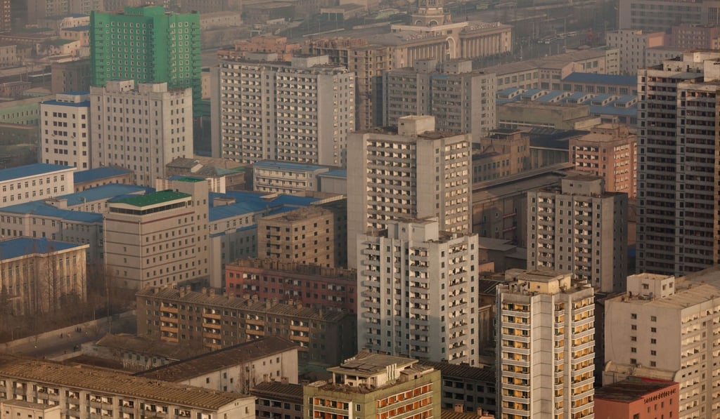 A file picture of apartment buildings in Pyongyang. Photo: AFP
