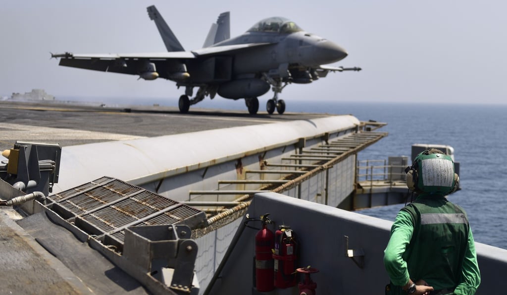 This US Navy photo shows a US fighter taking off from the aircraft carrier USS Nimitz on July 26, 2017 in the Persian Gulf. Photo: AFP