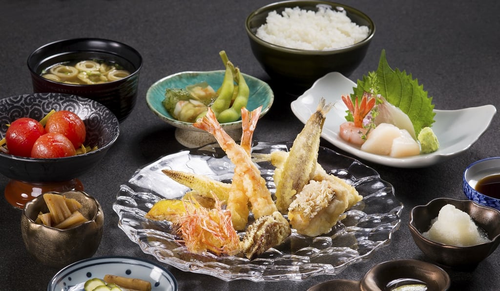 Deluxe tempura set at Tempura Taki. Photo: Edward Wong
