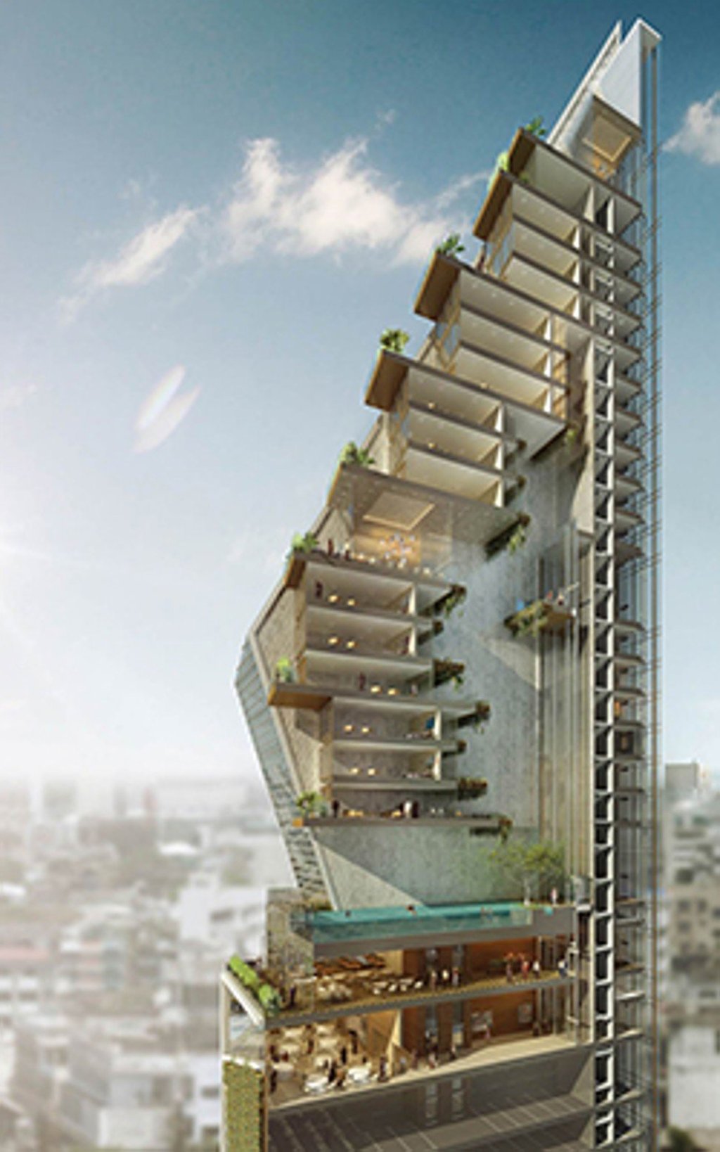 An artist's impression of the building. Photo: Bangkok Post
