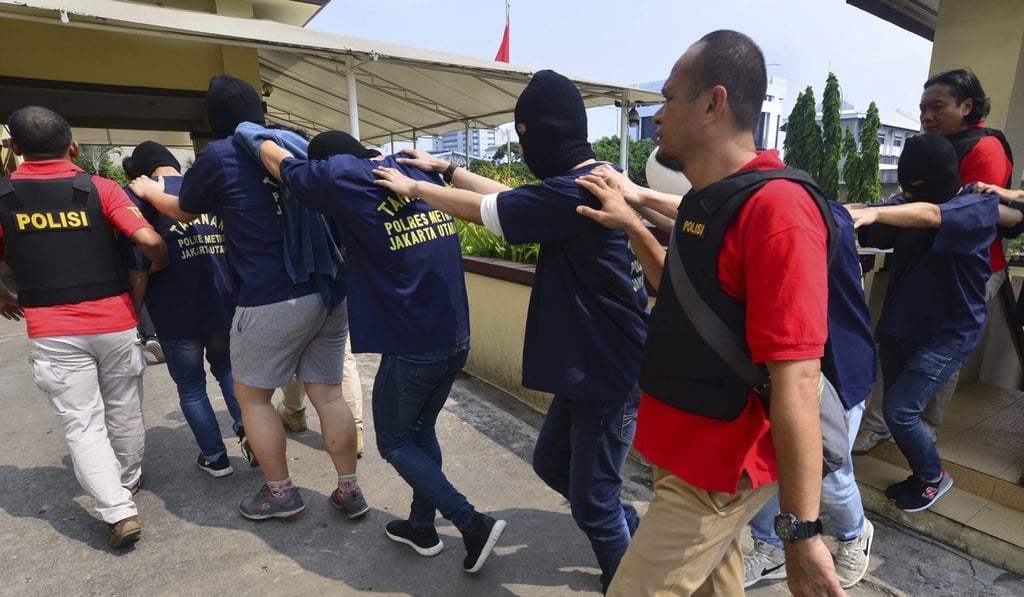 Indonesian police detained 141 men who were allegedly holding a gay party at a sauna in May. Photo: AFP