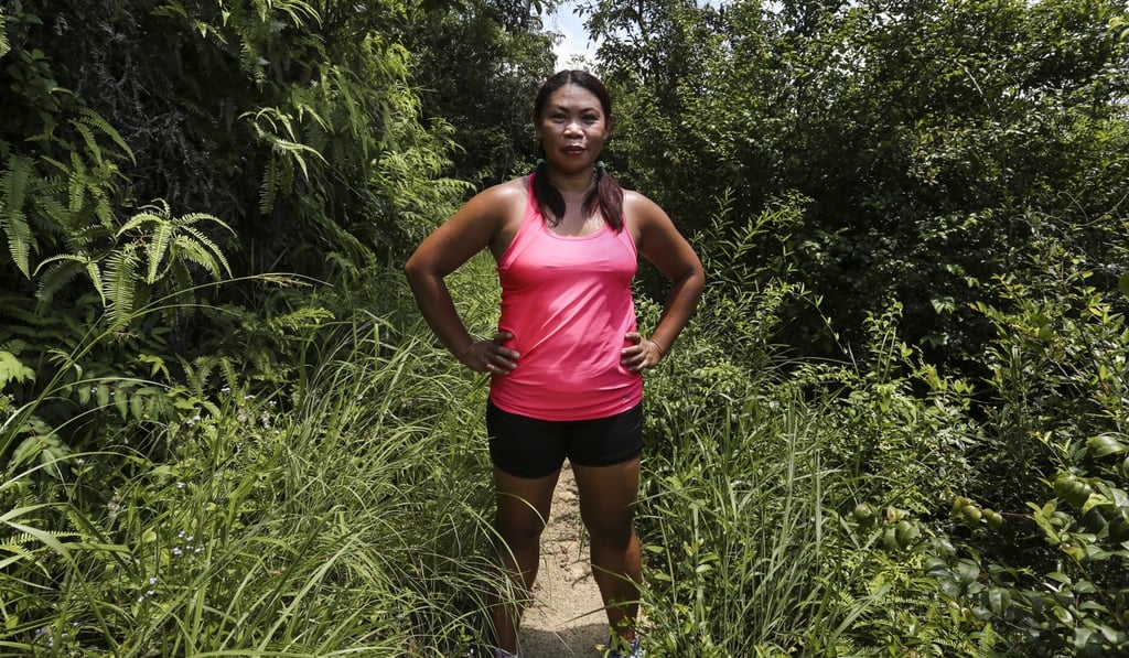 Liza Avelino in Discovery Bay, where she works and regularly hikes. Photo: Jonathan Wong