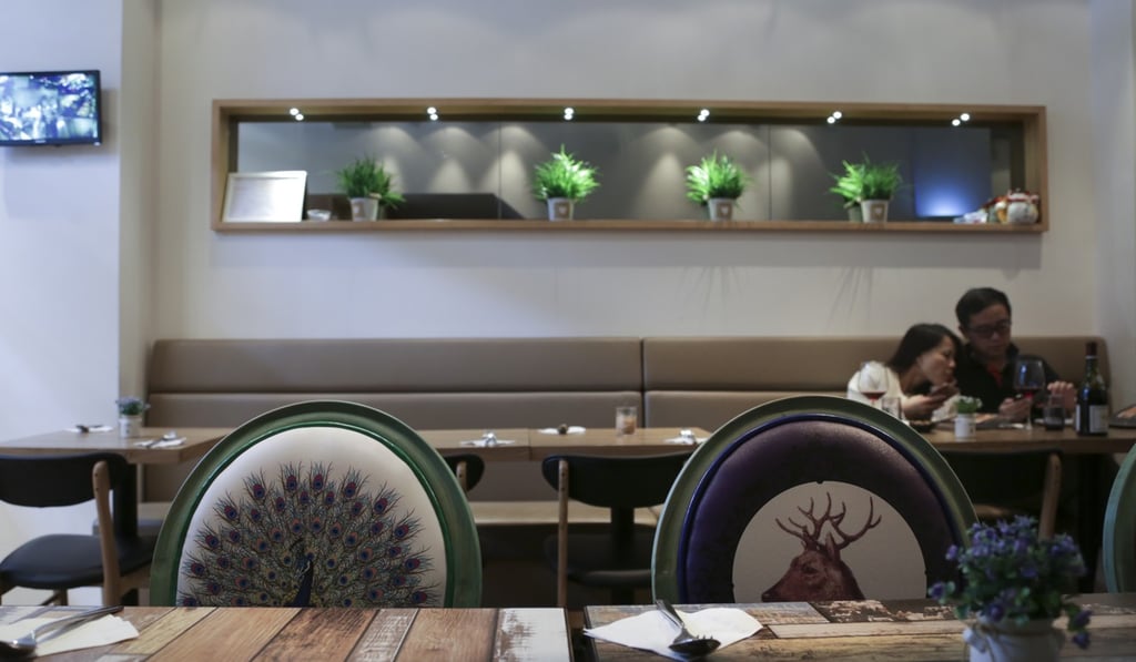The interior of G. Eyre Organic Fusion Bar in Wan Chai. Photo: James Wendlinger
