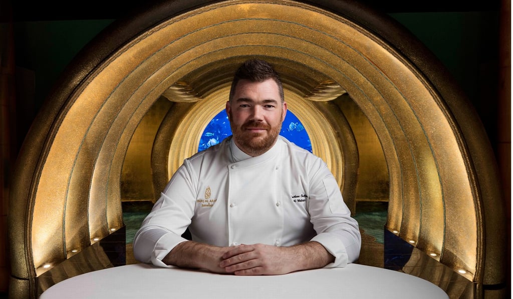Nathan Outlaw at his restaurant in Dubai.
