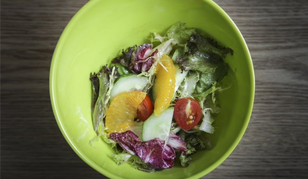Mixed organic green salad. Photo: James Wendlinger