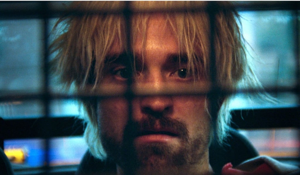 Pattinson with his bleached blond hair in Good Time. Photo: AP