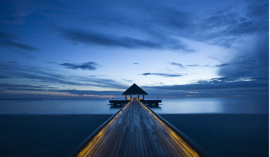 The arrival pavilion at Outrigger Konotta Maldives