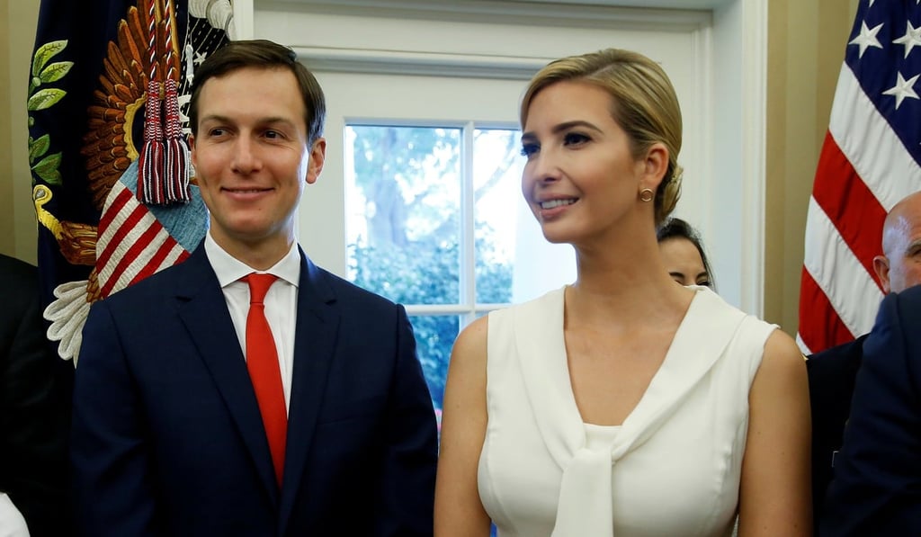 White House senior adviser Jared Kushner and Ivanka Trump. Photo: Reuters