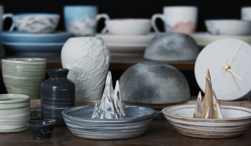 Products by ceramicist Grace Tong Hiu-yan. Photo: Jonathan Wong