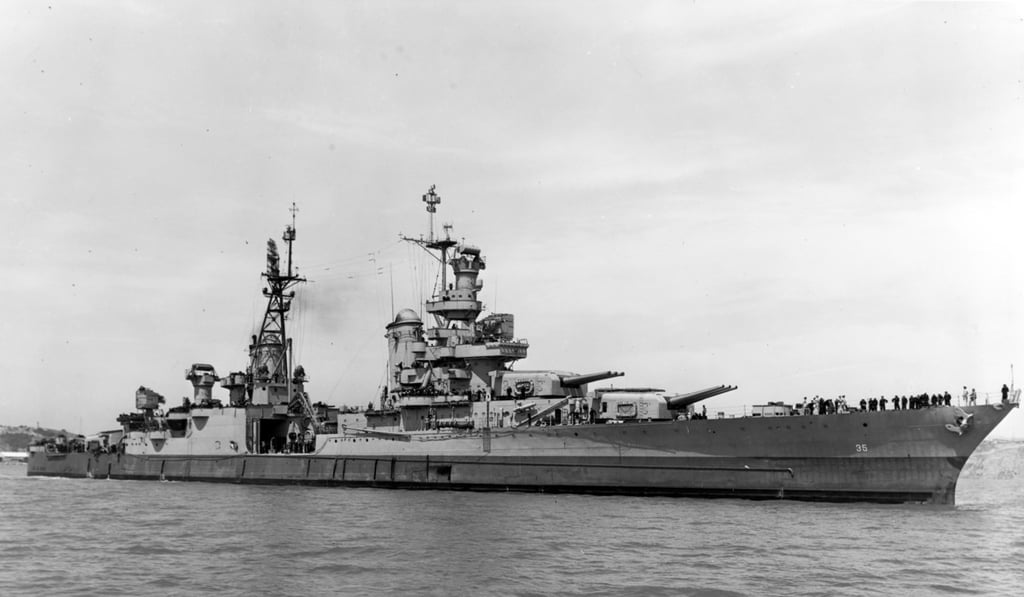 The USS Indianapolis in 1945. File photo: AP The USS Indianapolis in 1945. File photo: AP