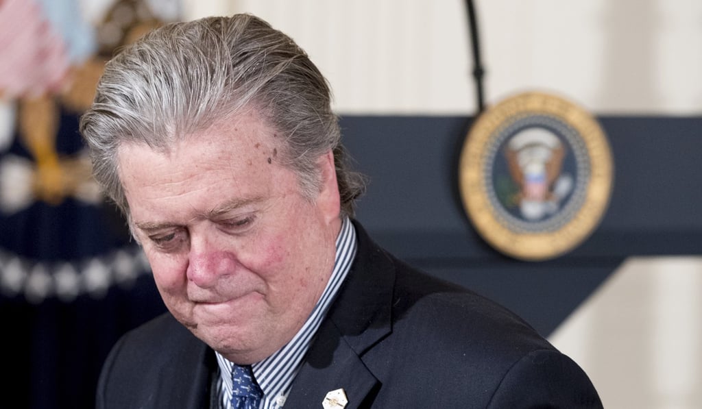 Former White House strategist Steve Bannon. Photo: AP Former White House strategist Steve Bannon. Photo: AP