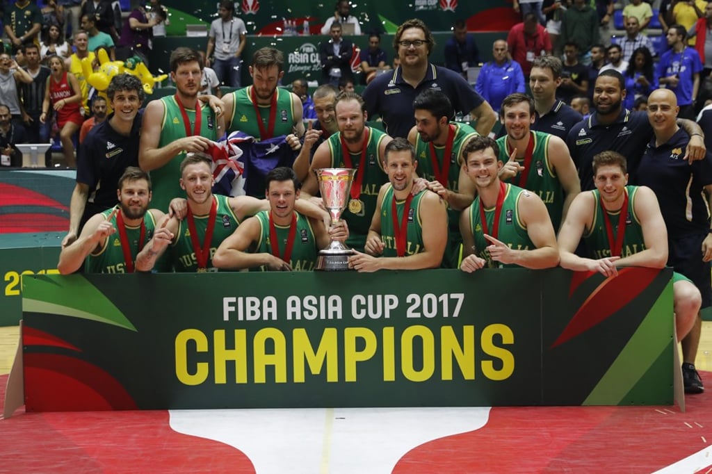 Newcomers Australia celebrate their first Asia cup win. Photo: AP