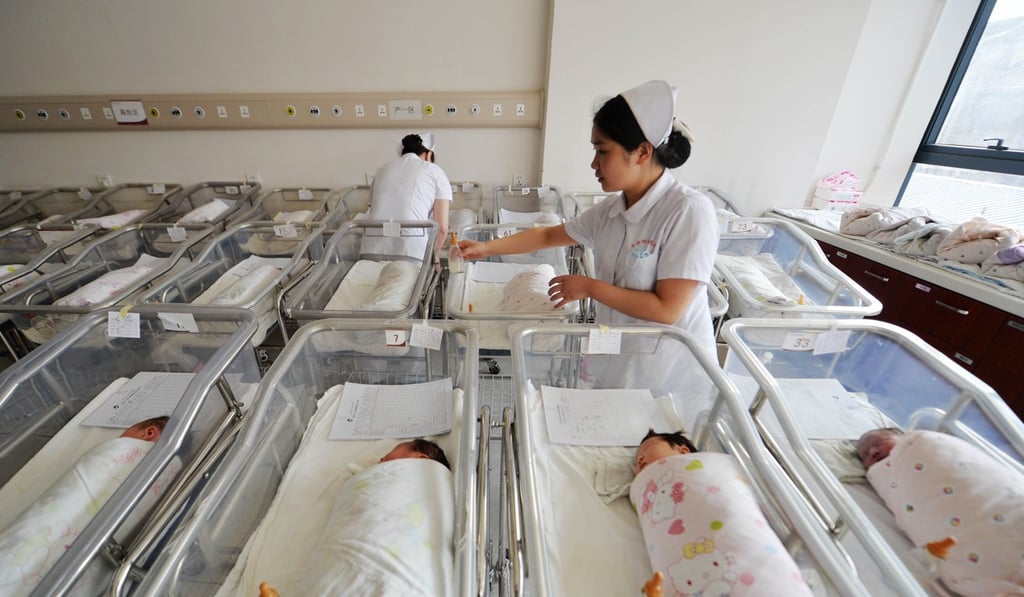Nurses tend to newborns at a hospital in Lanzhou, Gansu. A court in Lanzhou jailed and fined Nestle workers after a prolonged bribery investigation related to sales of baby formula. Photo: Xinhua