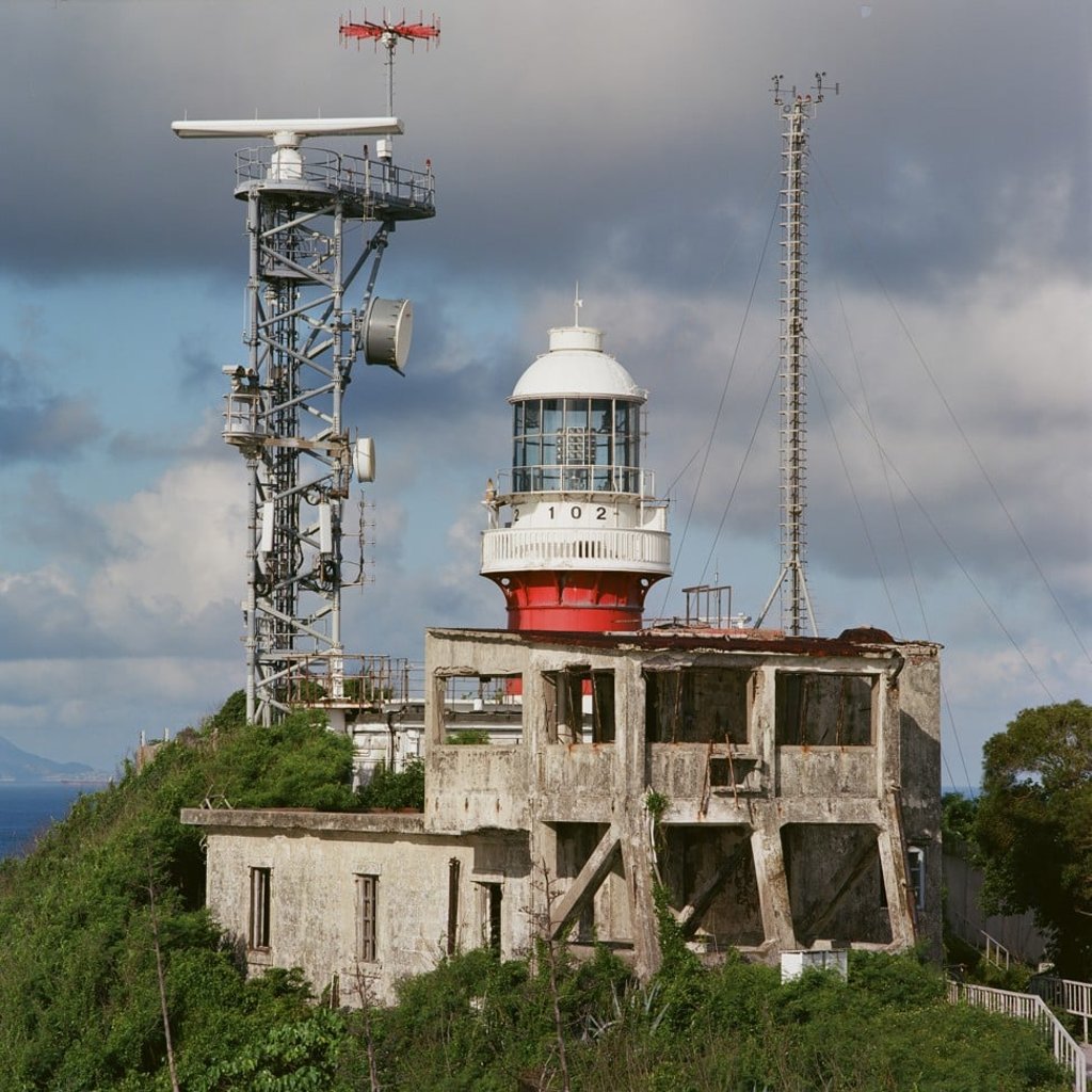 Waglan Lighthouse and its abandoned outbuildings. Photo: Antony Dickson