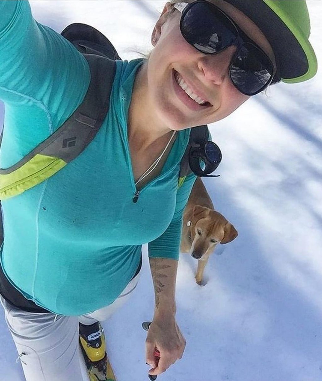 Brittany Aae in the snow. Photo: Instagram