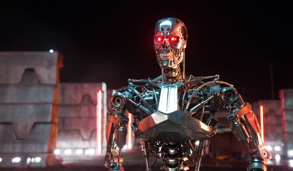 A scene from the Terminator movie series. Elon Musk has used the film to draw a comparison with the hazards of AI weapons. Photo: Paramount Pictures via AP)