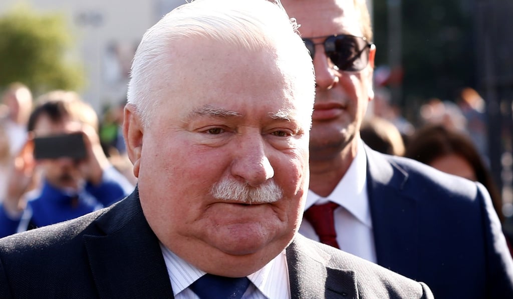 Former Polish president Lech Walesa outside the European Solidarity Centre in Gdansk on July 18, 2017. Photo: Reuters