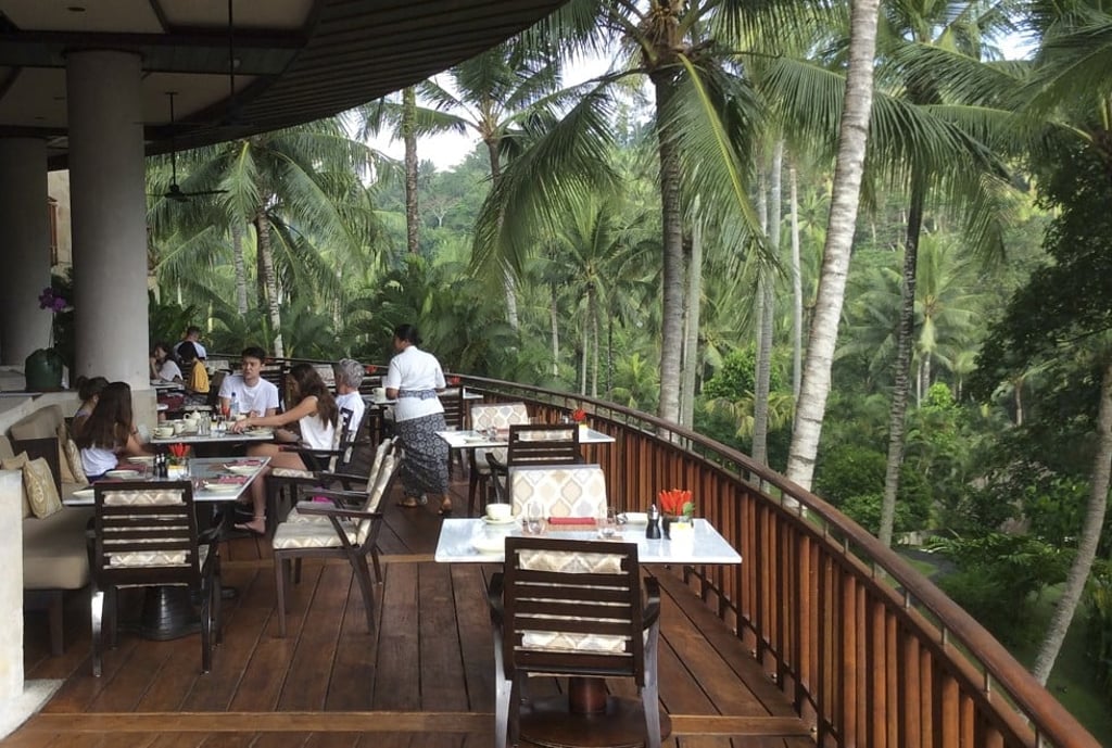The Ayung Terrace restaurant at the resort. Picture: Mark Footer
