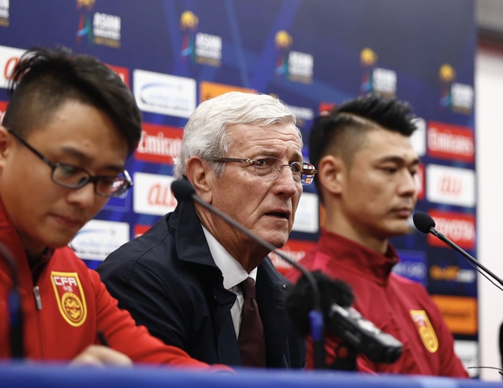 Marcello Lippi has guided China to one win, two draws and one defeat in the qualifiers for the 2018 World Cup. Photo: Xinhua