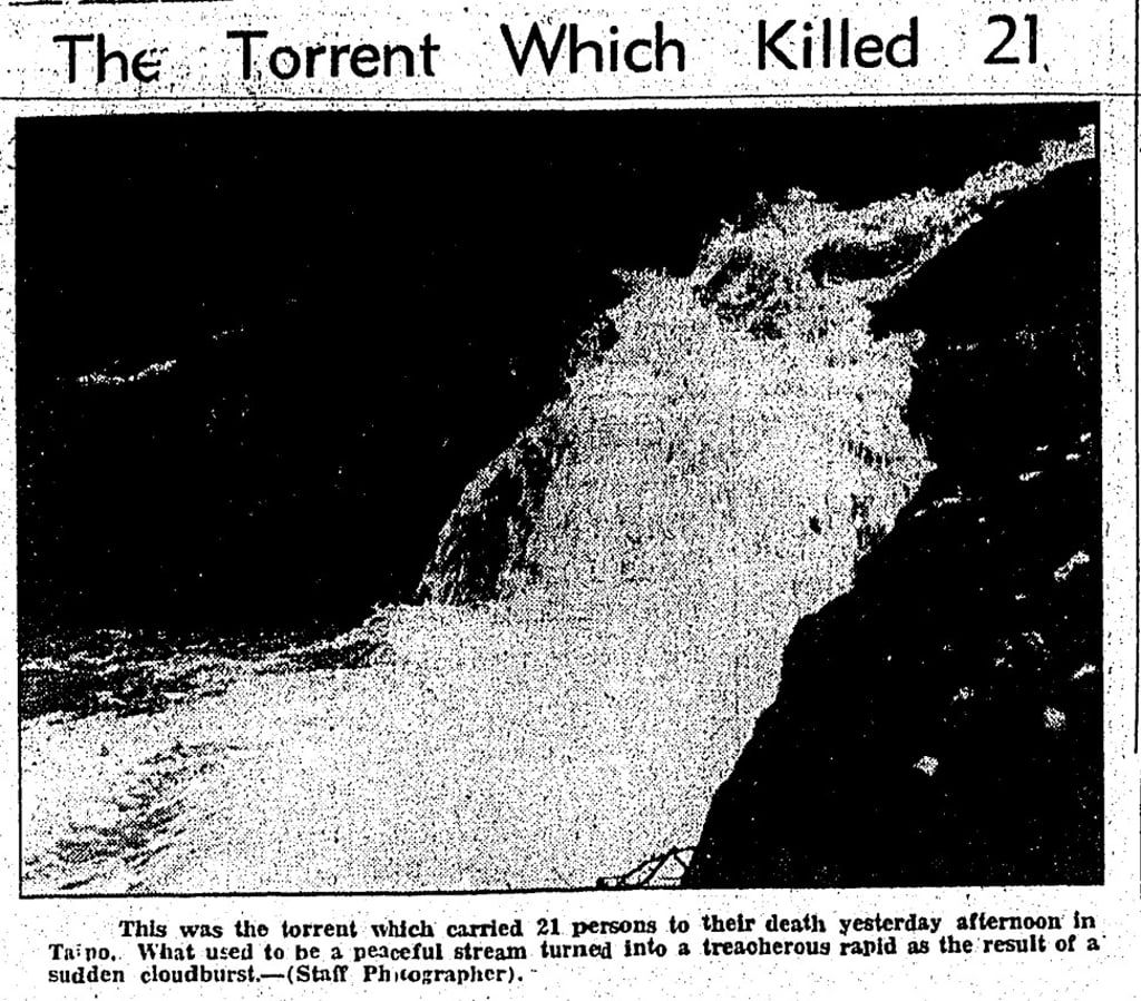 A photograph published in the South China Morning Post on August 29, 1955.