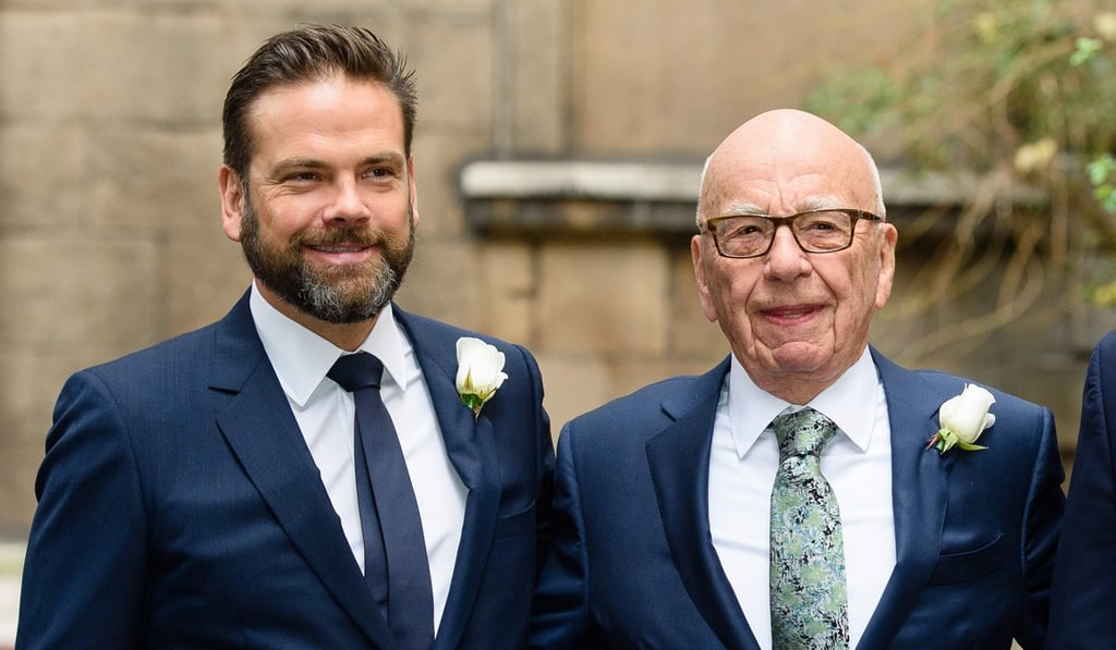 Media magnate Rupert Murdoch and son Lachlan. File photo: AFP