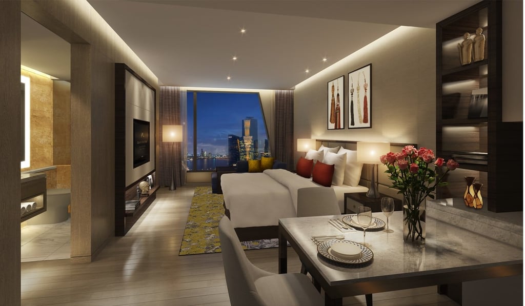 A room in Grand Mercure at Seoul Dragon City.