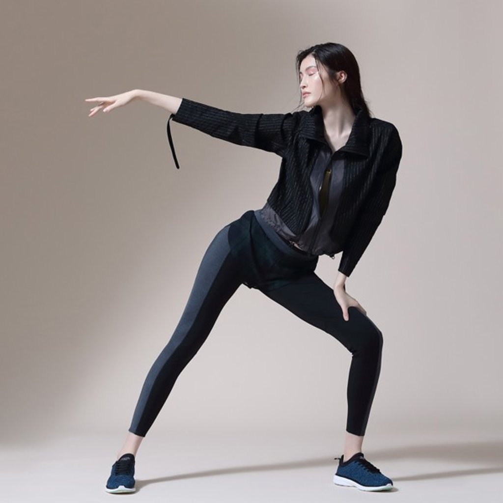 A look from the Particle Fever x Lane Crawford athleisure capsule collection.