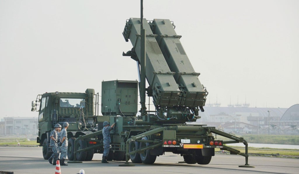 Japanese forces deploy Patriot Advanced Capability-3 missile interceptors at the US Marine Corps Air Station Iwakuni, western Japan. Photo: Kyodo