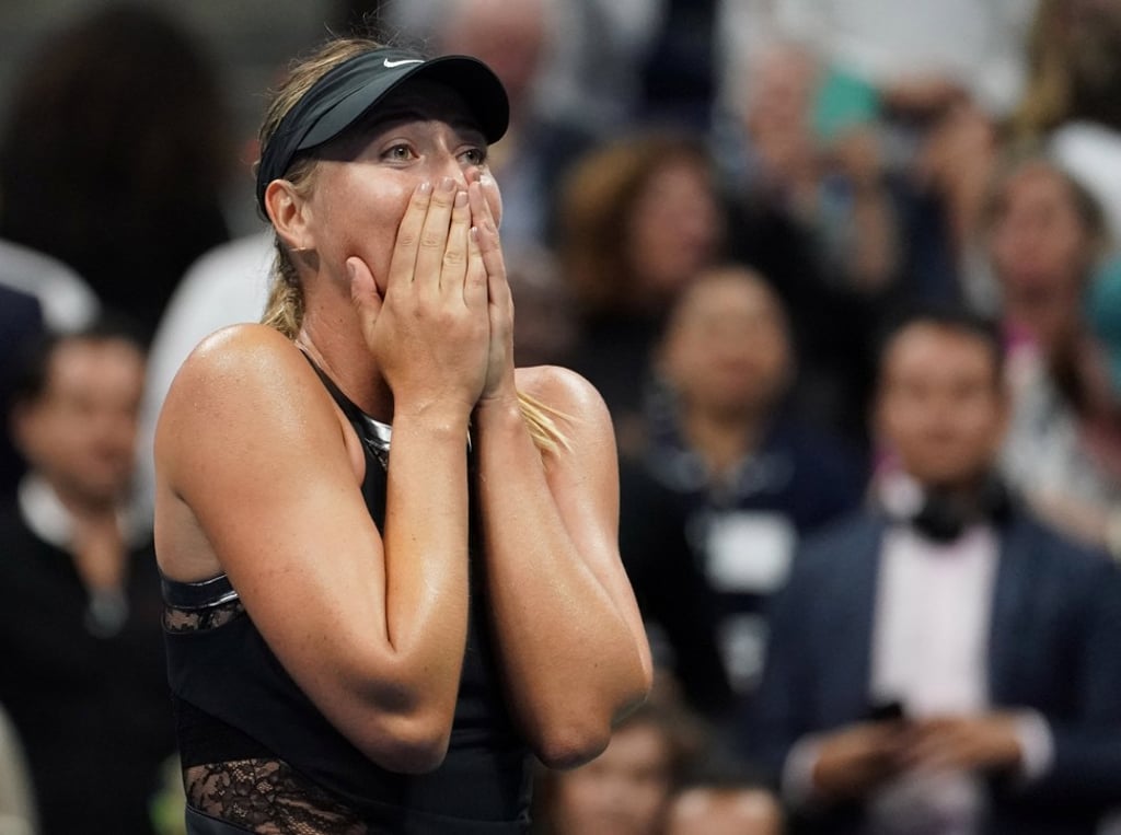 Sharapova was overwhelmed after her win. Photo: USA Today