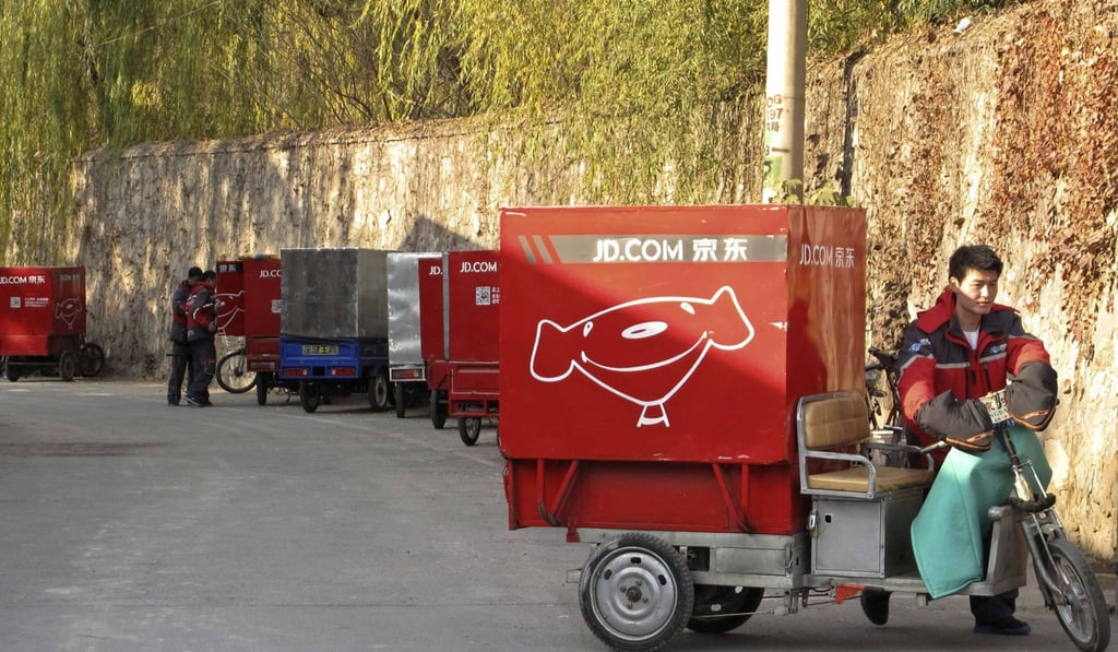 JD.com has already started drone deliveries in some of China’s smaller cities and in countryside locations, where its logistics costs have been cut by as much as 70 per cent after eliminating the need for car, van or motorbike deliveries. Photo: Reuters