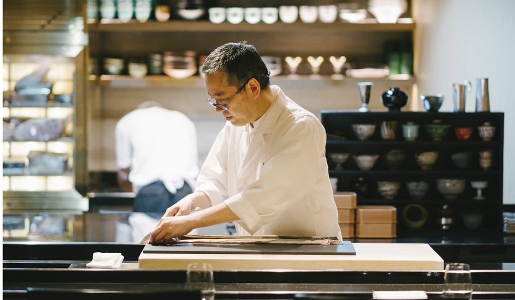 Chef Hiroyuki Saotome from Kaiseki Den by Saotome.