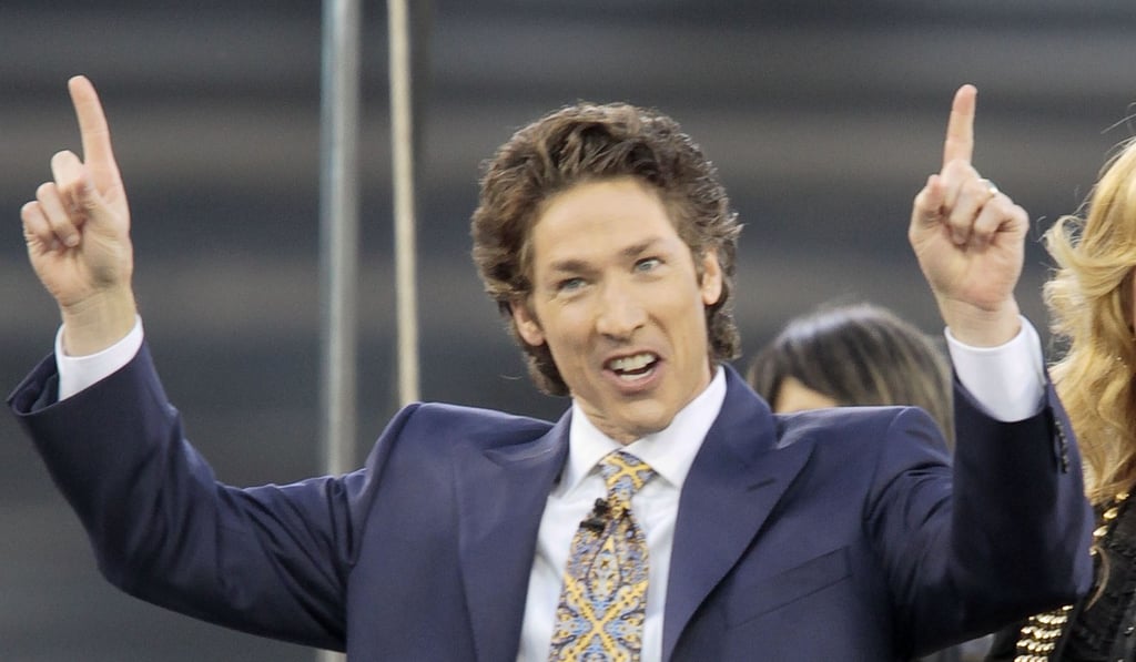 Lakewood Church pastor Joel Osteen was calculated to be worth US$55 million in 2012, and his chuch now draws revenues of US$70million a year. Photo: AP