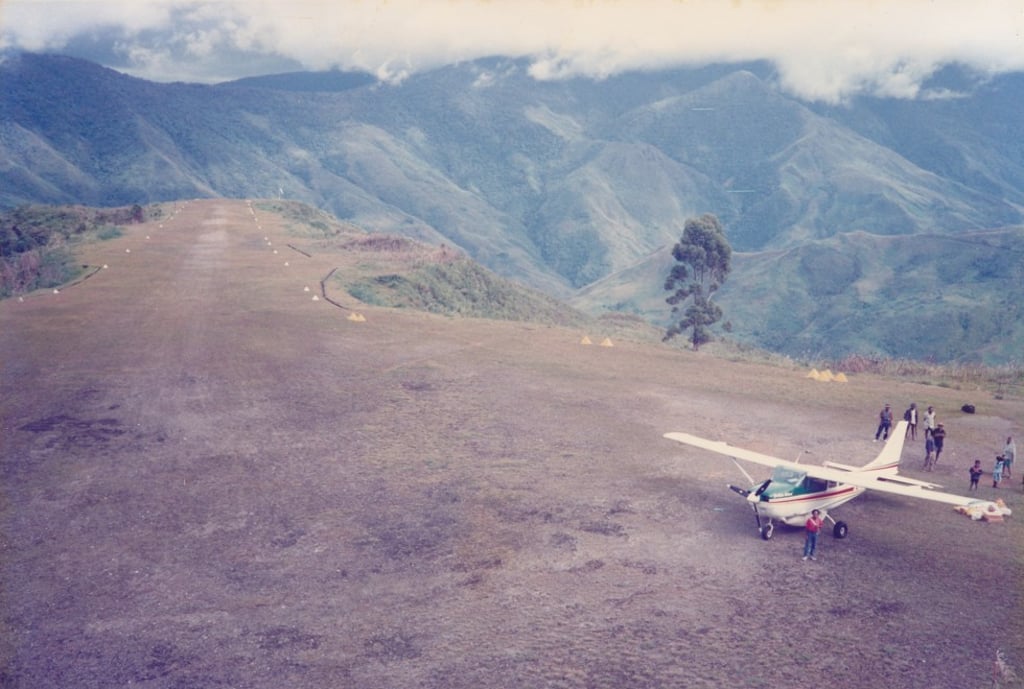 Guari airstrip in Papua New Guinea's Central Province. Picture: courtesy of Matt McLaughlin
