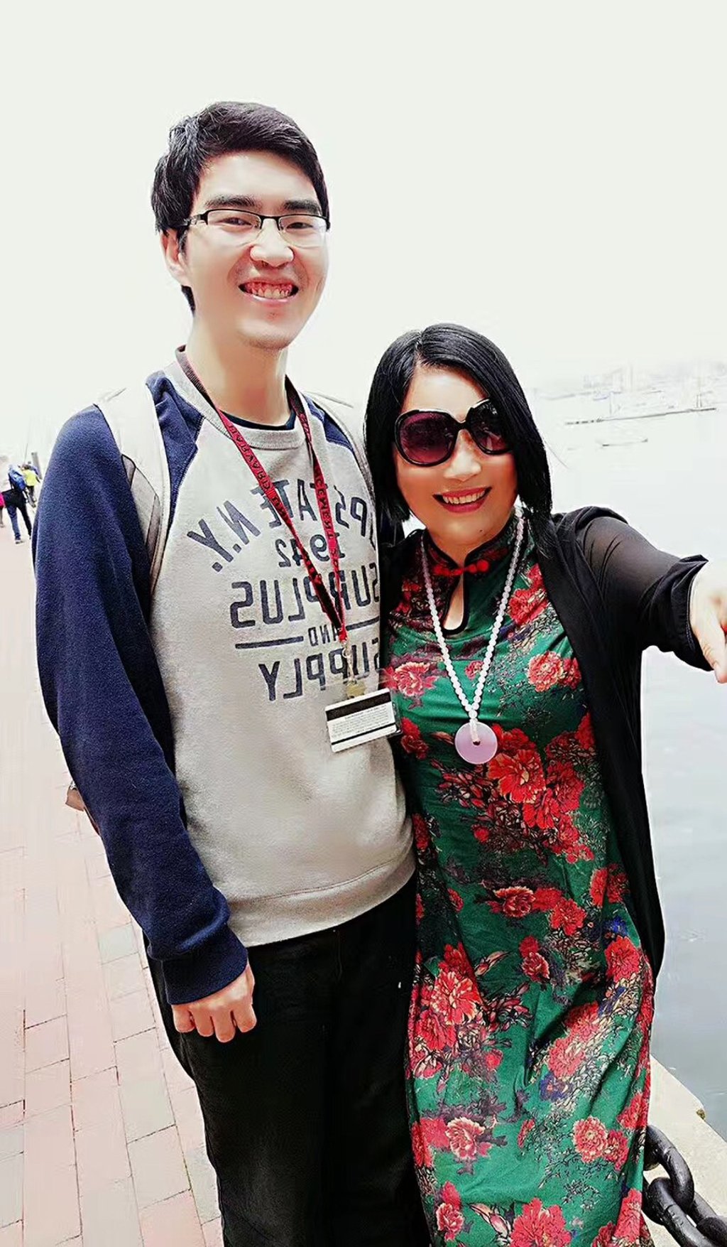 Ding Ding and his mother in New York in July when Ding was attending the New York bar examination. PHOTO: HANDOUT Ding Ding and his mother in New York in July when Ding was attending the New York bar examination. PHOTO: HANDOUT