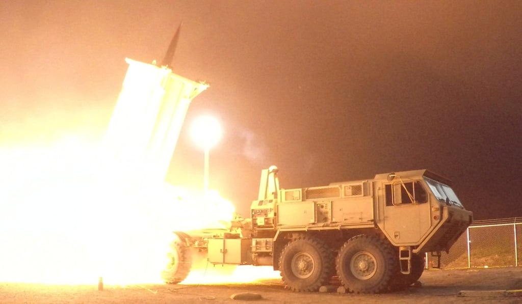 A Terminal High Altitude Area Defence, or THAAD, interceptor is launched from the Pacific Spaceport Complex Alaska during an experiment in Kodiak, Alaska. Beijing’s calls for the US and Seoul to dismantle the THAAD system in South Korea have intensified with the escalation of tensions around Pyongyang’s weapons testing programme. Photo: Reuters