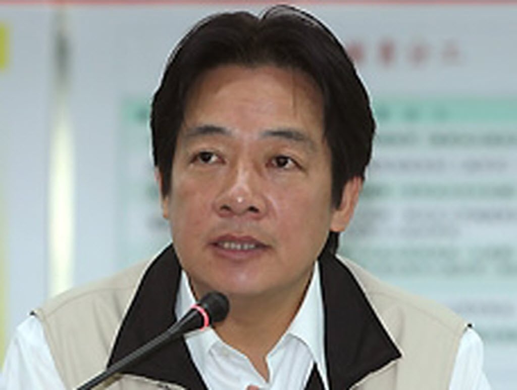 Tainan Mayor William Lai Ching-te is set to take over as Taiwanese premier. Photo: Handout