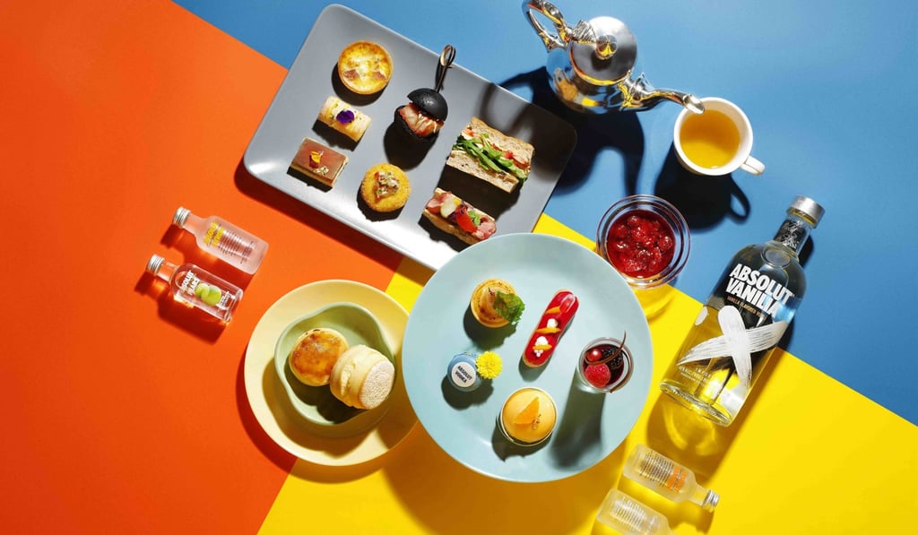 Absolut Vodka afternoon tea set at Conrad Hong Kong.