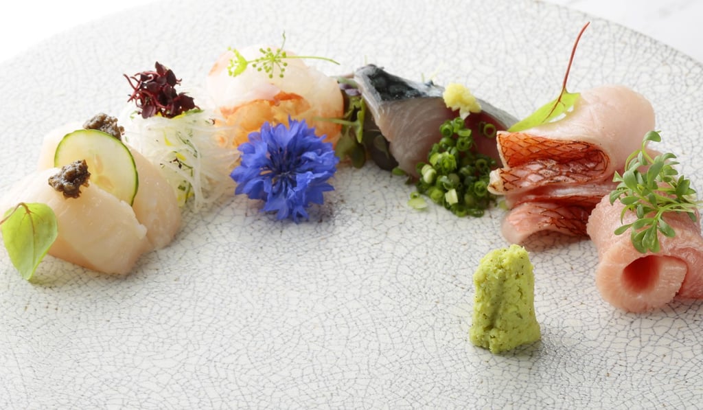 Seasonal sashimi from Sushi Tsubomi in Causeway Bay.