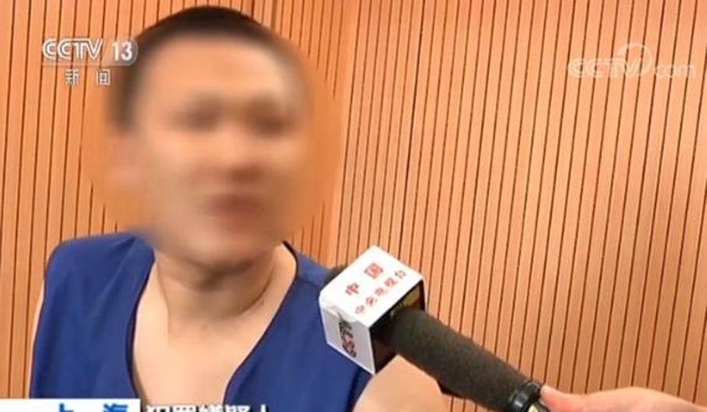 One of the property salesmen confesses to his crime in the report. Photo: CCTV