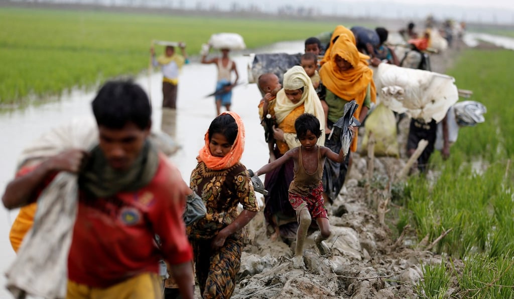 Rohingya refugees who crossed the Bangladesh-Myanmar border in Teknaf, Bangladesh. Photo: Reuters
