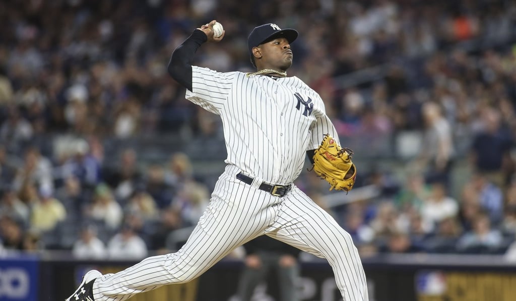 New York Yankees pitcher Luis Severino pitches in the first inning against the Boston Red Sox at Yankee Stadium. Photo: USA TODAY Sports
