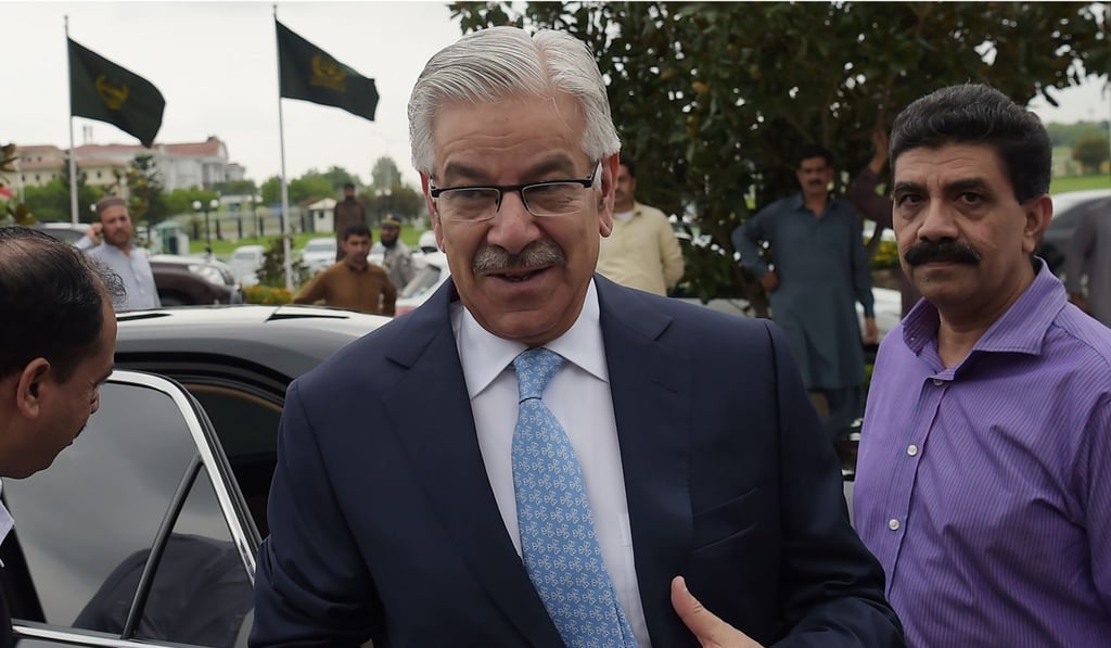 Before leaving Pakistan, Foreign Minister Khawaja Asif said his country would continue to face “embarrassment” if terror groups were not reined in. Photo: AFP