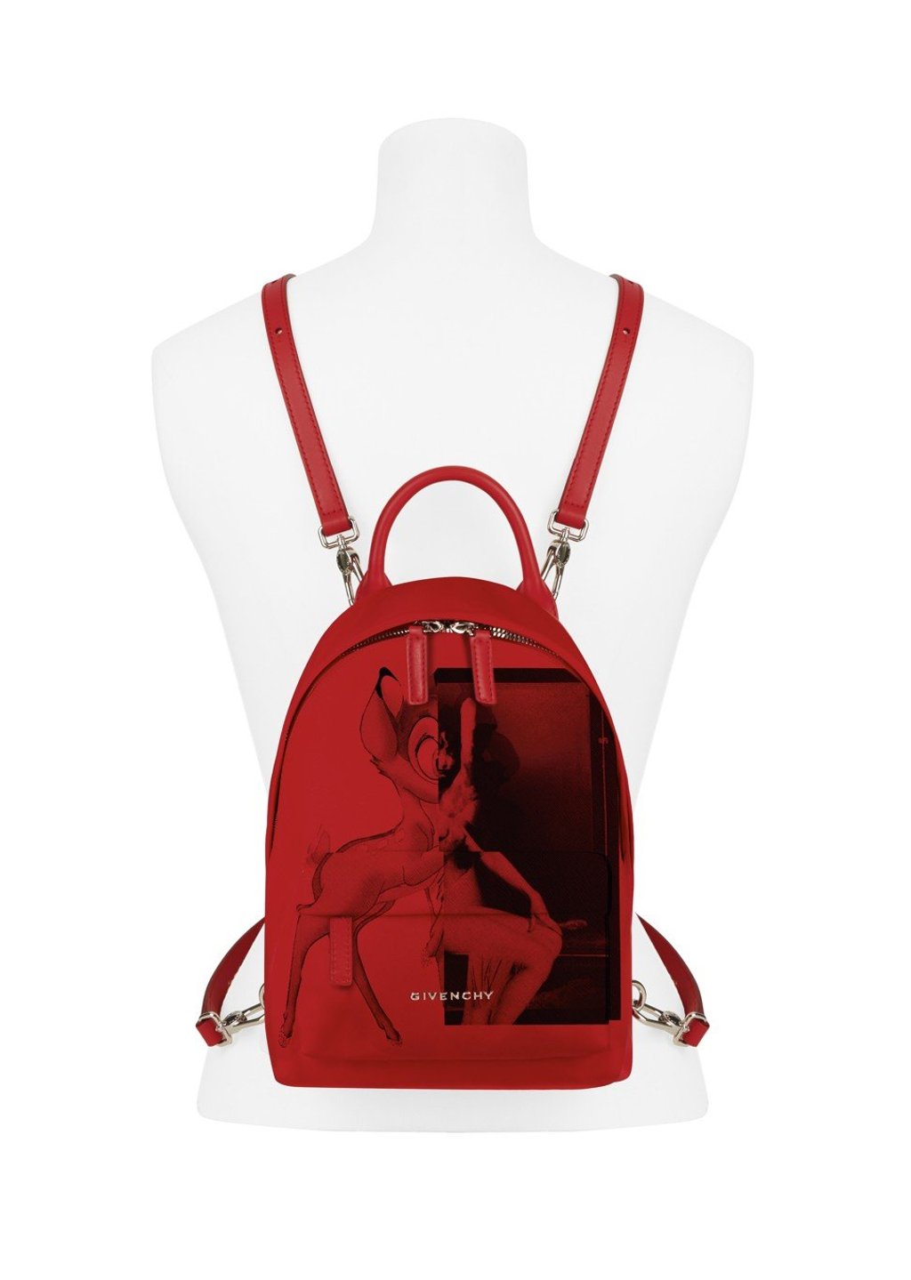 Look chic with the hot red backpack which features animal motifs and religious iconographic prints. Look chic with the hot red backpack which features animal motifs and religious iconographic prints.