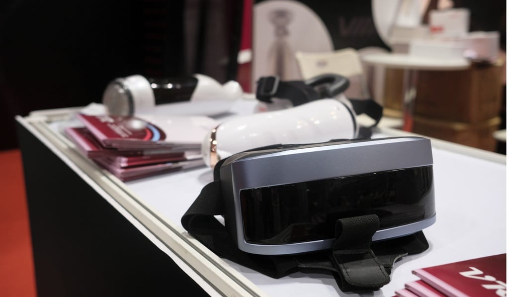 A VR set at the Asia Adult Expo. Photo: James Wendlinger