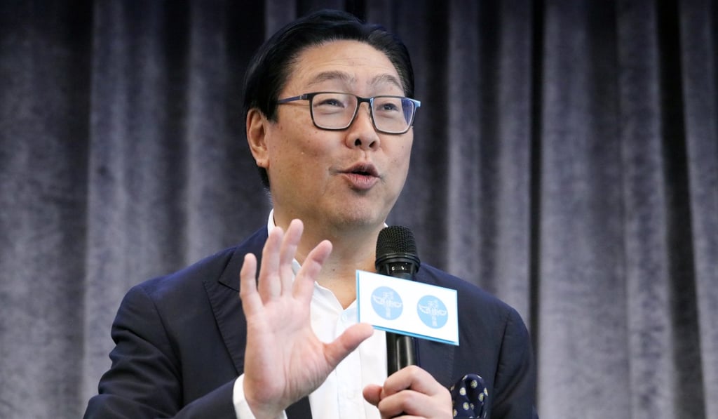 Education University council chairman Frederick Ma Si-hang speaking on Friday. Photo: Felix Wong