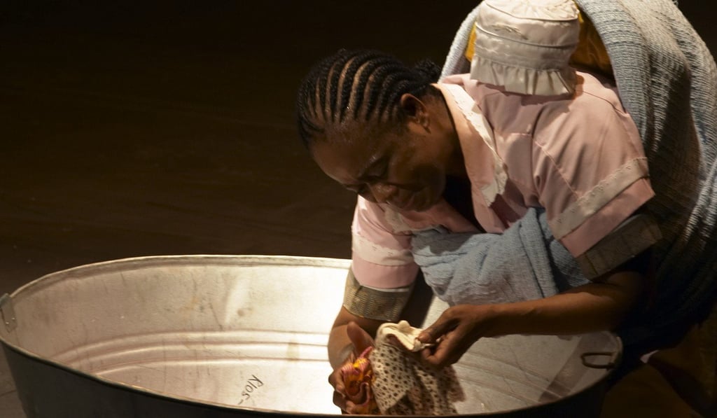 Thembi Mtshali-Jones is the star of A Woman in Waiting, a one-woman show written by Yaël Farber. Photo: Val Adamson courtesy of The Playhouse Company